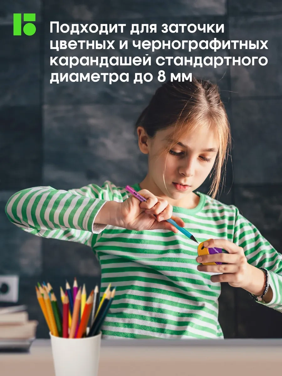 Berlingo Okul İçin Mor Konteynerli Kalemtıraş 322304584