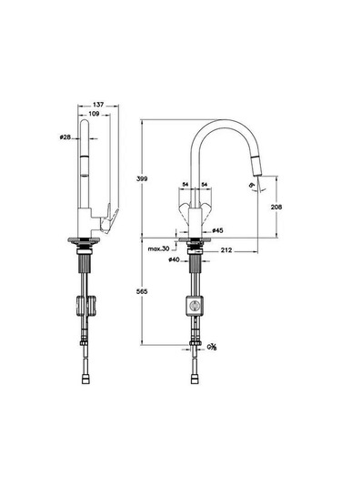 Artema Flow Soft A43445 C Tip Pull-out Eviye Bataryası