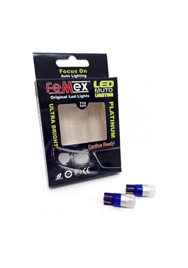 Femex T10 Ampul 1smd 3030 Chipset Mini Mavi Led Aktif Canbus