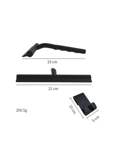 Sones Araba Cam Silikon Silecek Ev Banyo Manuel Temizleme Kazıyıcı Siyah