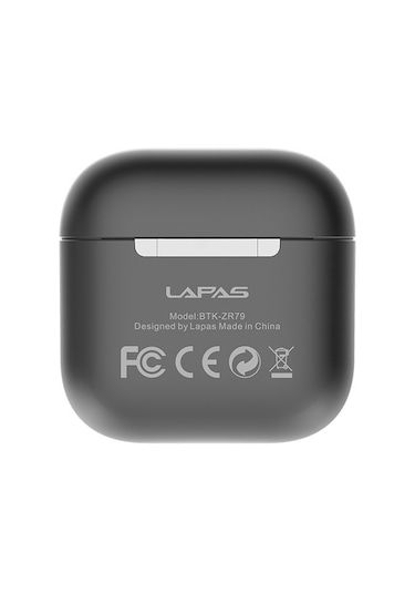 Lapas Btk-zr79 Tws Kulak İçi Bluetooth Kulaklık V5.3 Siyah