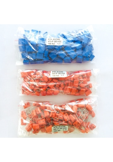 Pilkor Damla Ve Kutu Tipi Kondansatör 15Mm - 100Nf, 220Nf - 100Ad