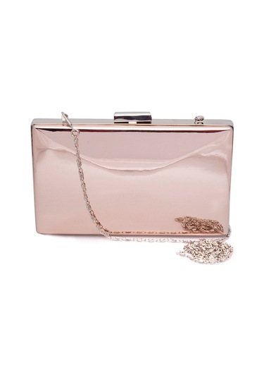 Lela Ayna Görünümlü Zincirli Bayan Abiye Çanta 347136Ayna L Rose
