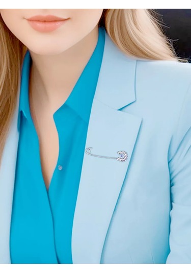 Zolotoj Merkurij Nazarı Koruyan Dekoratif Broş İğne 178868649 Gri