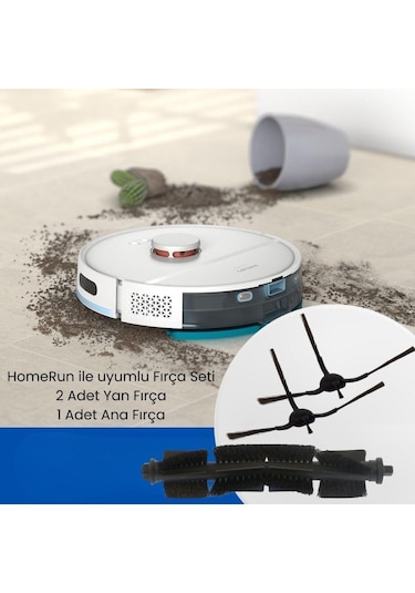 Philips Homerun 3000 Serisi Xu3000, Xu3100, Xu3110 İle Uyumlu Robot Süpürge Fırça Seti