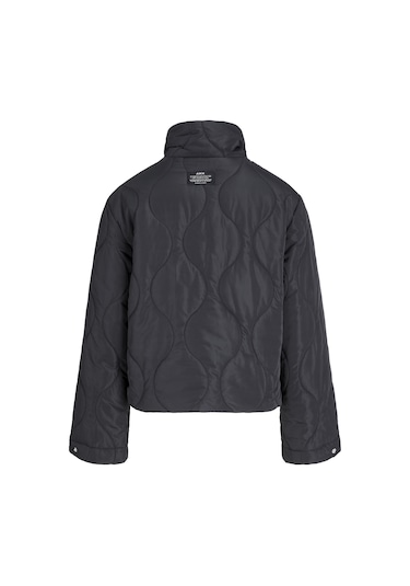 Kadin Dik Yaka Kapitone Ceket - Serena - 12278850 Black