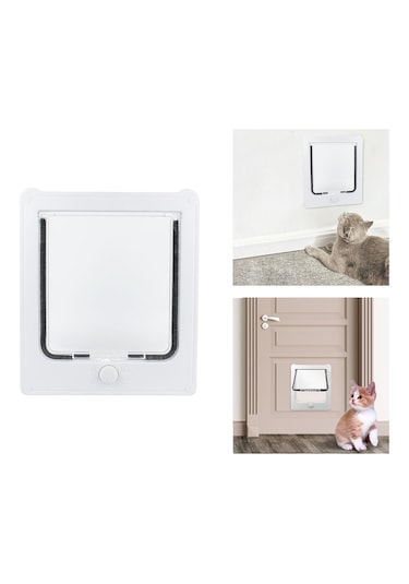 Homyl Dayanıklı Pet Flap Kapı Kitten Kitty Pencere Kapısı