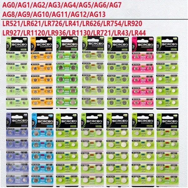 Lumaworld 10 Adet Ag7 Lr927 Düğme Pil Yüksek Kapasiteli Saat Elektronik