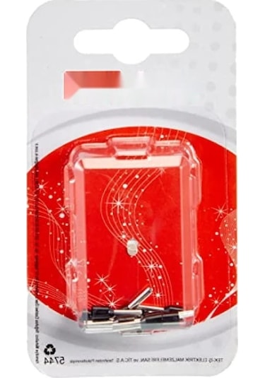 İzoleli Kablo Ucu - 10 Adet, Gümüş/siyah 0,25 mm² / 0.34 mm²