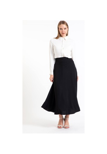 Kloş Etek Siyah-siyah Siyah