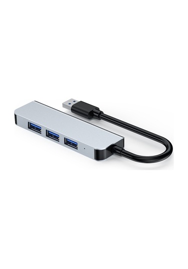 Samdoo 4'lü Usb Hub: 1 Adet Usb 3.0 5gbps + 3 Adet Usb 2.0 480mbps , Alüminyum Gövde, Hızlı Veri Transferi
