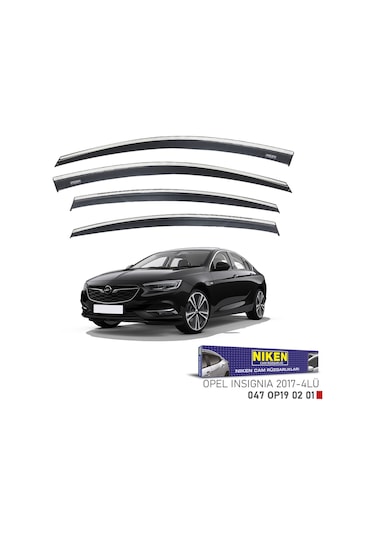 Replax Opel İnsignia 2017 Sonrası Kromlu Cam Rüzgarlığı 4lü