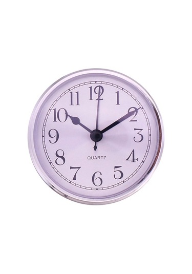 Goldenqian 3.54 "kuvars Saat Eklemek Kuvars Hareketi Pil Kumandalı Yuvarlak Saat Başı Altın Awhaqb Gümüş