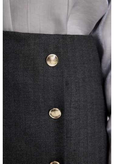 DeFacto   A Kesim Normal Bel Astarlı Mini Etek B5672AX23AUAR104 Antrasit