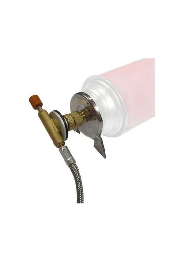 Ebitda Çelik Bakır Kamp Ocak Brülörü Adaptörü, Gaz Kartuşu Tank Bağlantısı, Açık Hava Yürüyüşü Fırın Dönüştürücü Gümüş