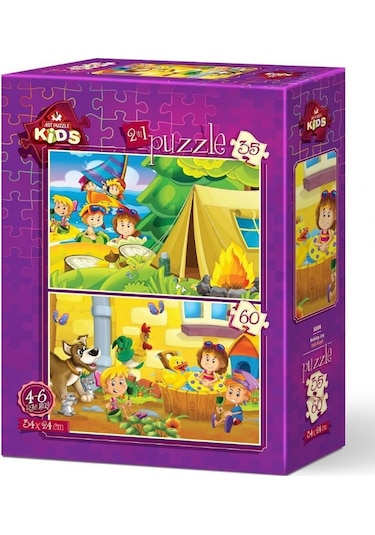 Art Puzzle Tatil Keyfi 2'Li 35+60 Parça Yapboz