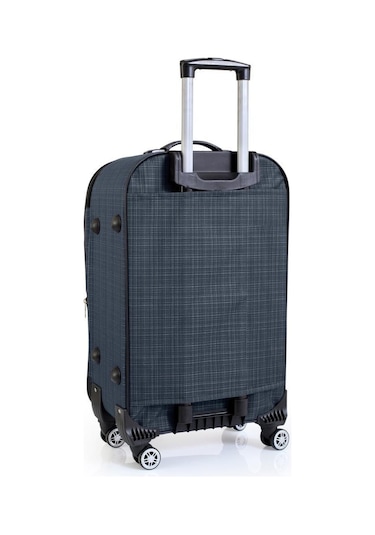 Gedox Orta Boy 4 Teker Kumaş Valiz Lacivert 1081 Lacivert