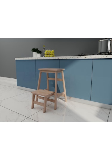 Ahşap Katlanabilir Basamaklı Tabure