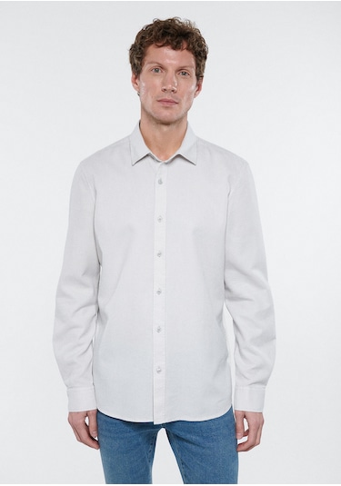 Mavi - Gri Gömlek 8810217-70080 Gri