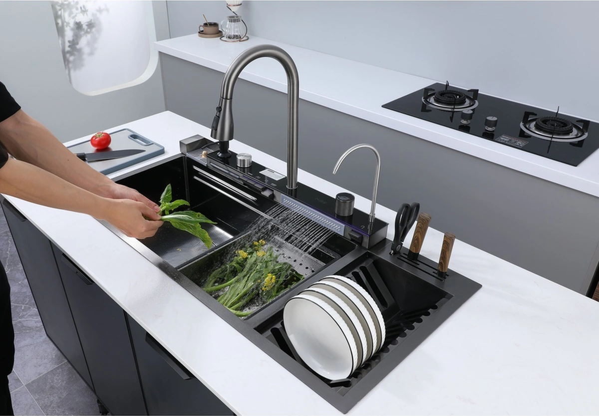 Boheme Marley Bıçaklıklı Evye 100 460 Cm Antrasit