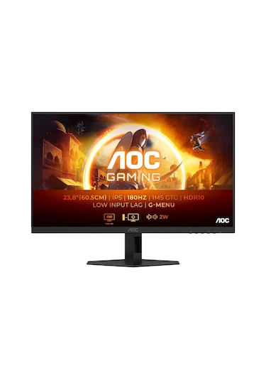 Aoc 24G4XE 23.8" 1 MS 180 Hz Freesync HDR10 Fast IPS Oyuncu Monitörü (Teşhir)