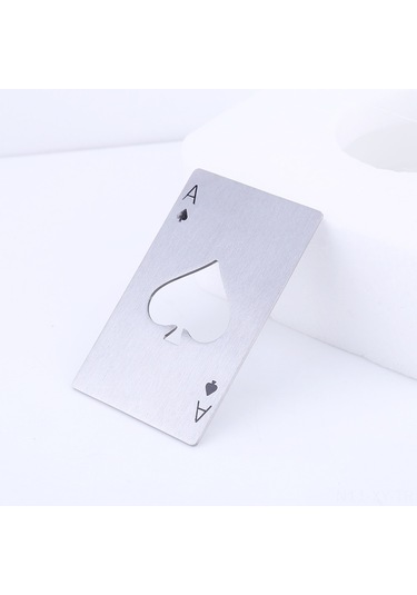 Shineyee 420 Çelikten Yapılmış 8.5x5.5cm Kartpostal A Şeklinde Kolay Taşınabilir Bira Açıcı Diğer