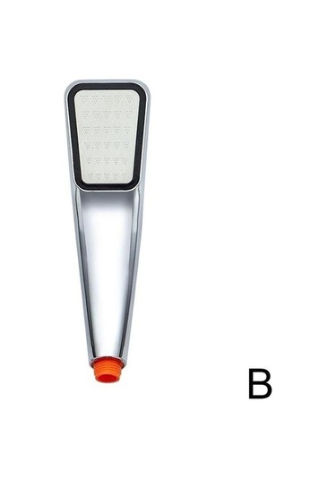 Primepickings B 300 Delik Kompresörlü Duş Başlığı Yüksek Basınçlı Yağış Duş Başlığı Su Tasarrufu Krom Ba 2 Katlı Gri