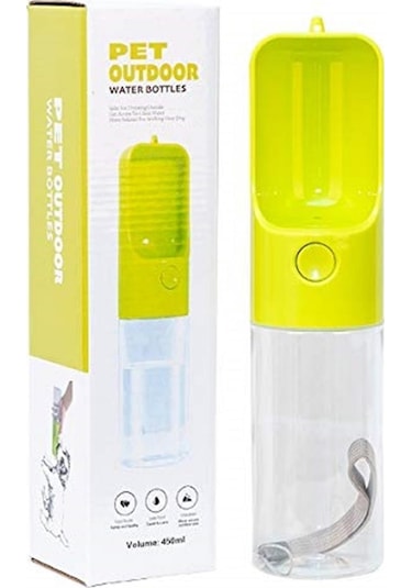 Pet Outdoor Taşınabilir Kedi Köpek Seyahat Suluğu 450 ML