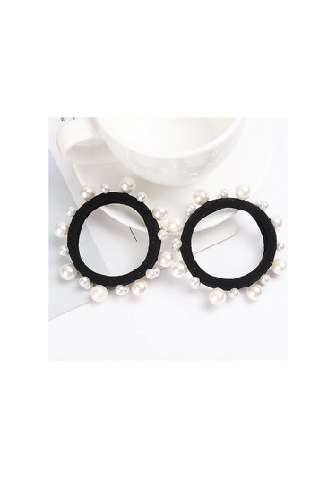 Zarif Bayan Kızlar Moda İnci At Kuyruğu Tutucu, Elastik Saç Aksesuarları Kristal Saç Halatları Kadınlar Ve Kızlar İçin 10 Adet Çok Renkli