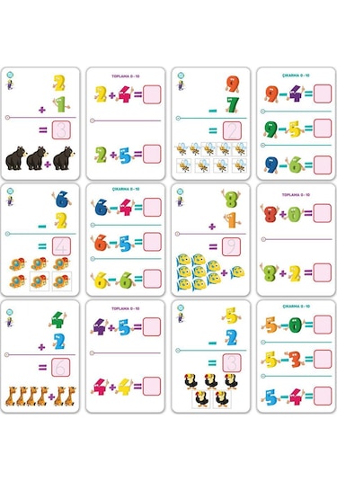 Circle Toys Sayılar Yaz Sil Aktivite Kartları 32 Kart