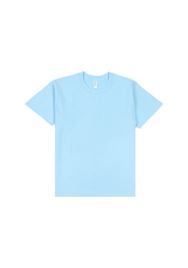 Yeni Japon Ağır Pamuklu Kısa Kollu Gök Mavisi Gök Mavisi