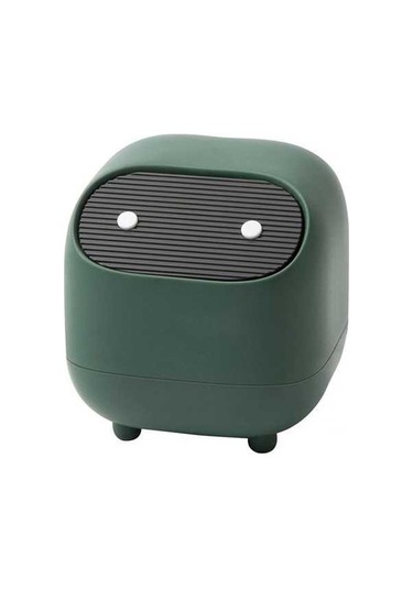 Fastbuy Xj-cute Mini Masaüstü Çöp Kovası Kapaklı Çift Taraflı Çöp Kovası Çoklu Senaryolara Uygun Çöp Kovası