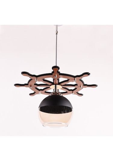 Sevenlight Tekli Dümen Dekoratif Ahşap Çocuk Odası Avize