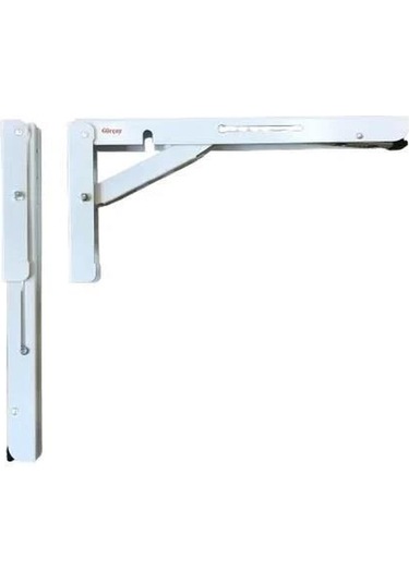 Şen Mandallı Katlanabilir Masa Konsolu Beyaz 40 Cm 1 Çift Beyaz
