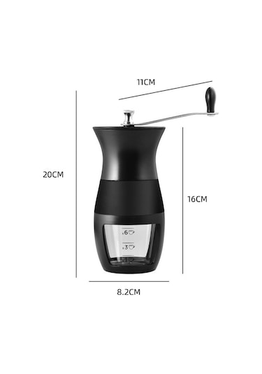 Taşınabilir Kahve Öğütme Ev Kahve Makinesi (Siyah)