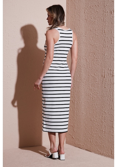 Fashion Friends Bayan Elbise 25y0375k1 Ekru Ekru