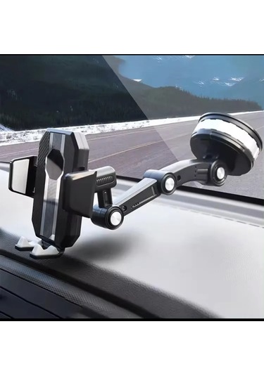 Blue Spectrum Cz64339 Araç İçi Ayarlanabilir Vantuzlu Cep Telefonu Tutucu Siyah