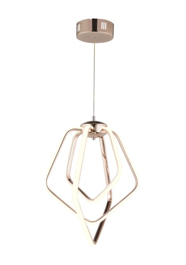 Ld 068 Model Gold 3 Renkli Salon Ve Oturma Odası İçin İdeal Alüminyum Avize, 40x70 Gold