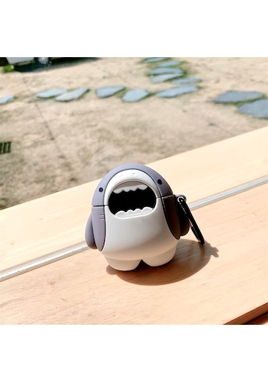 Samsung Galaxy Buds 3 / Galaxy Buds 3 Pro Uyumlu Figürlü Askılı Kılıf Beyaz