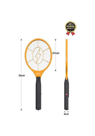 Premium Uv Işıklı Şarjlı Elektrikli Sinek Sivrisinek Böcek Ve Haşere Kovucu Öldürücü Avlama Raketi