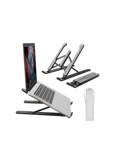 Novahub 6 Kademe Ayarlanabilir Taşınabilir Dizüstü Standı - 11-17 İnç Laptop Ve Tablet İçin Soğutmalı