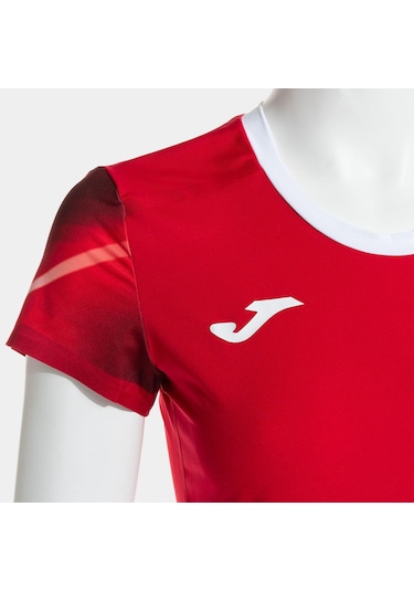 Joma Elite Xı Kadın Tişört-8143 Kırmızı, Beyaz Kırmızı - Beyaz