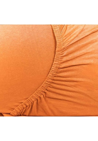 Gercella 180x200+30 Çift Kişilik Lastikli Çarşaf Turuncu