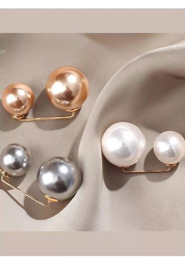 Beautiful Detail Takı Broşları İğne. 3 Renk Seti. 52004380 Açık Bej