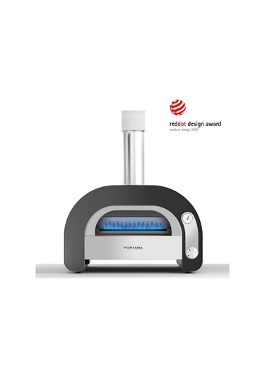 Fontana Forni Maestro 60 Gazlı Pizza Fırını Inox - Siyah