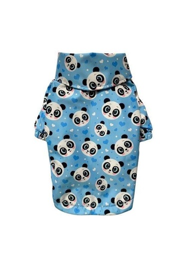Gedyco Blue Panda Polarlı Küçük Irk Köpek Yağmurluğu