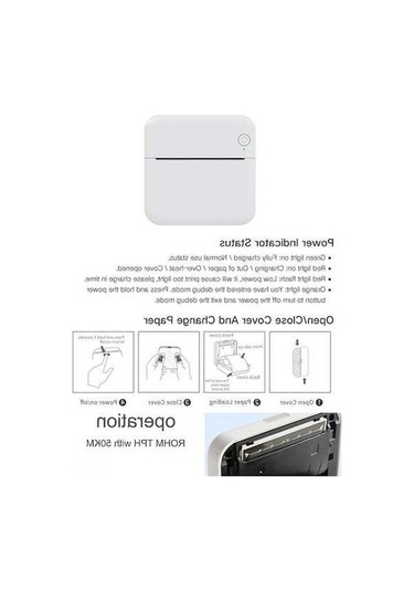 Createtech P7 Mini Yazıcı: Şerit Ve Resim Yazdır - Bluetooth - Mavi