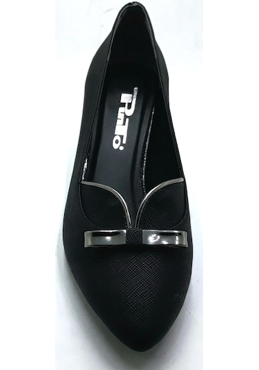 Punto 533041 Bayan Topuklu Siyah Ayakkabı Yeni Sezon