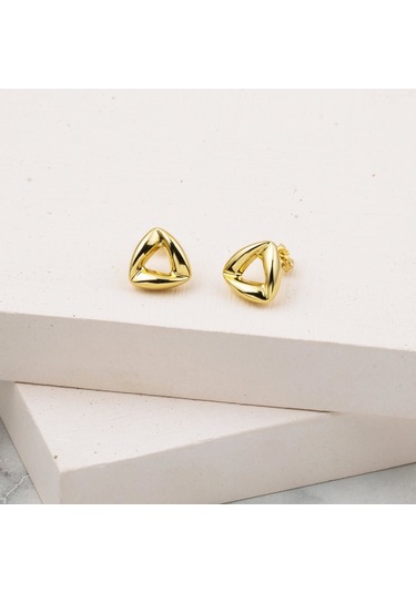 Bilezikci Temu Çivili Tasarım 14 Ayar Bayan Küpe 8692500277260