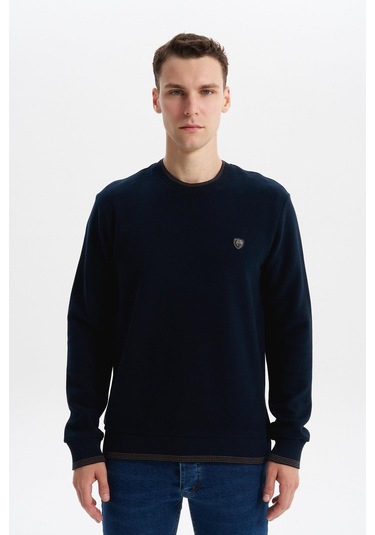 Arma Erkek Regular Fit Örme Selanik Sweatshirt %65 Pamuk %35 Polyester, Karbon Fırçalı, Basic Bisiklet Yaka K30124699002 Lacivert Arma Erkek Regular Fit Örme Selanik Sweatshirt %65 Pamuk %35 Polyester, Karbon Fırçalı, Basic Bisiklet Yaka K30124699002 Lacivert